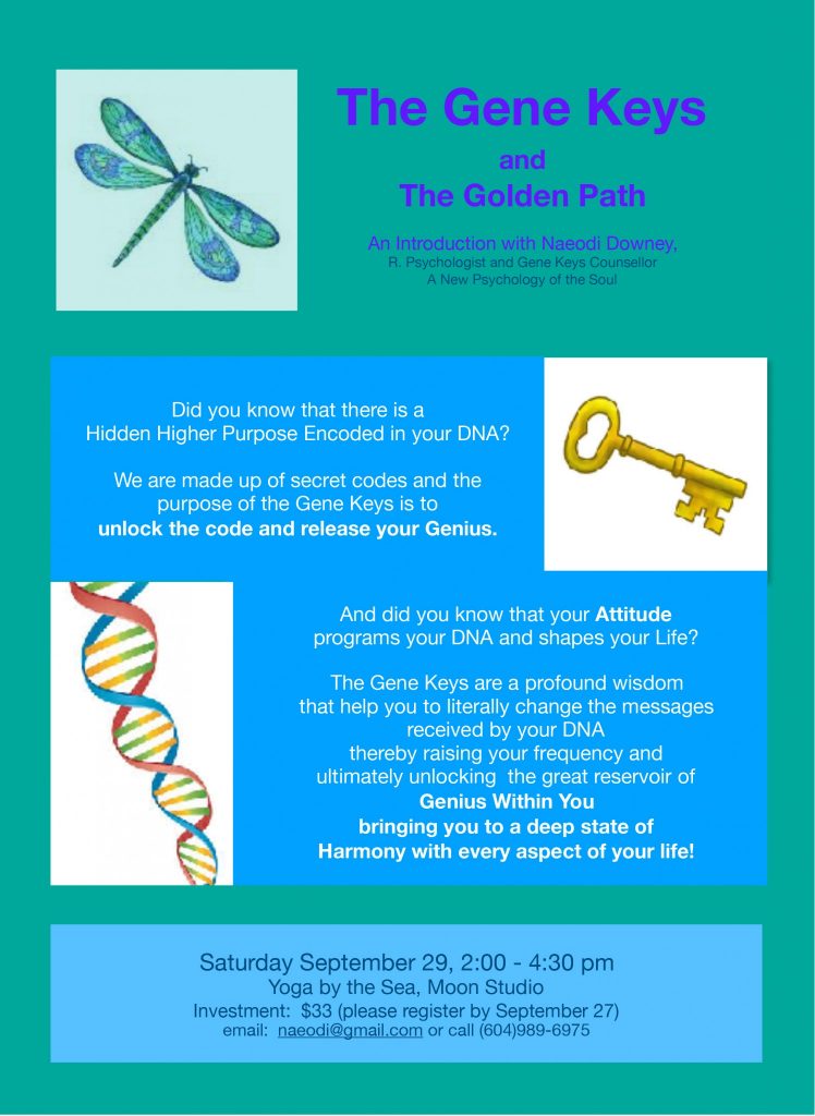 Gene Keys Intro FLier 1: The Gene Keys and The Golden Path