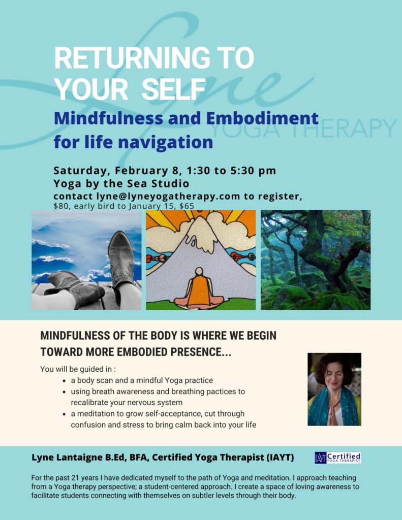 mindful embodiment flyer 1: Returning to Your Self