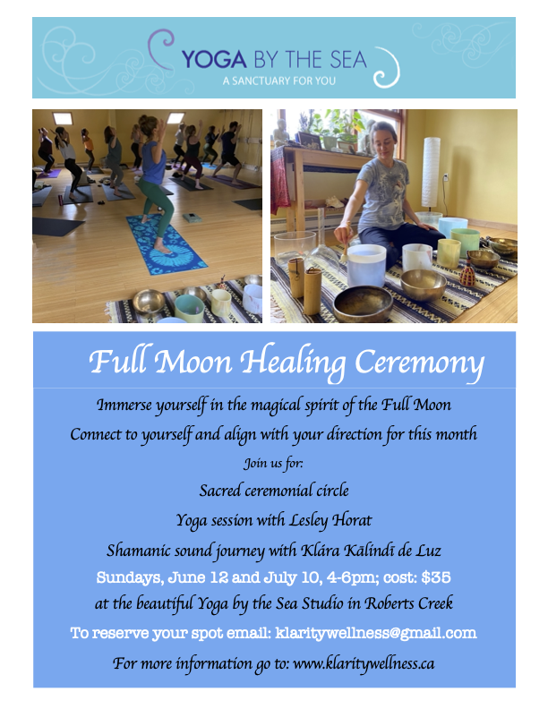 FullMoonCeremonyYogaByTheSea2022JuneJuly: Full Moon Healing Ceremony