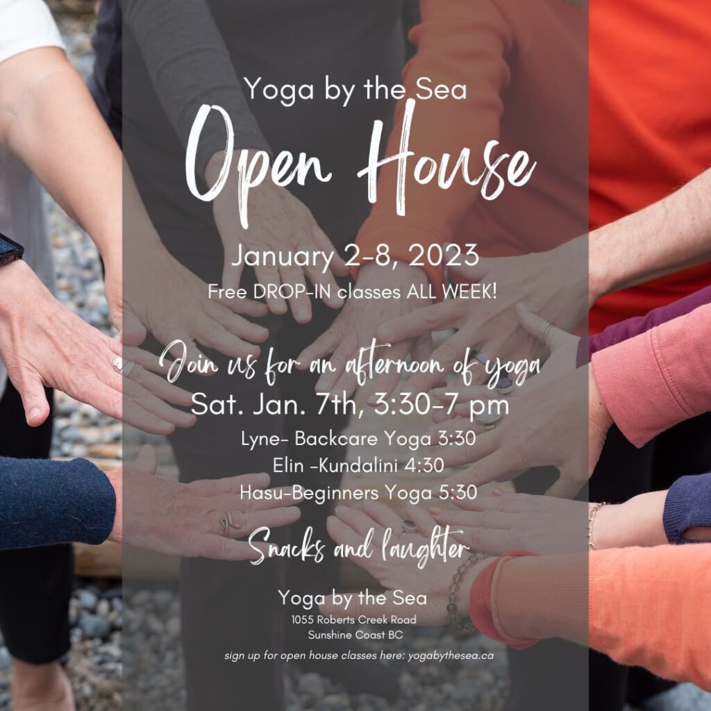 yoga open house poster 2023