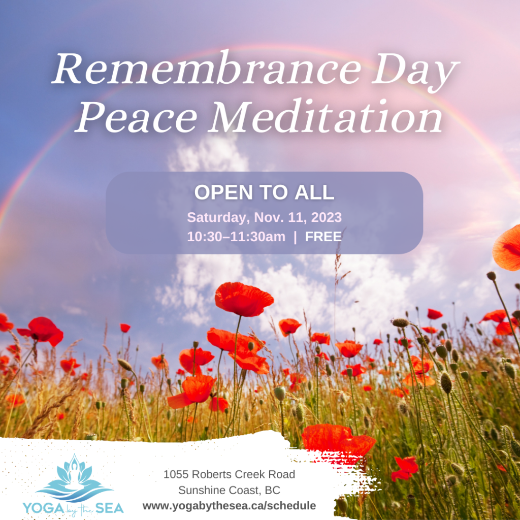 Peace Meditation: Remembrance Day Peace Meditation