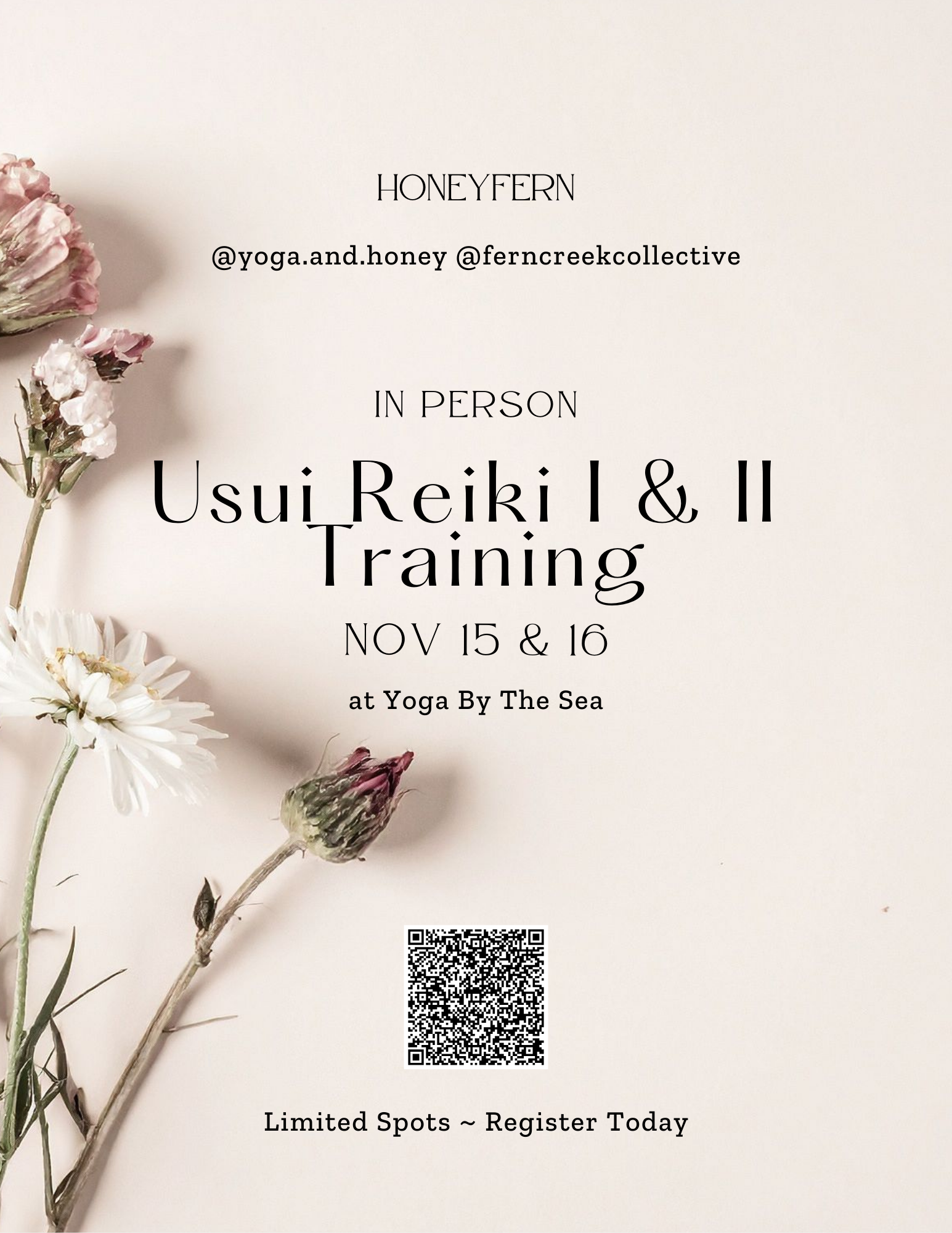Usui Reiki 1 & 2 Training — Yoga By The Sea