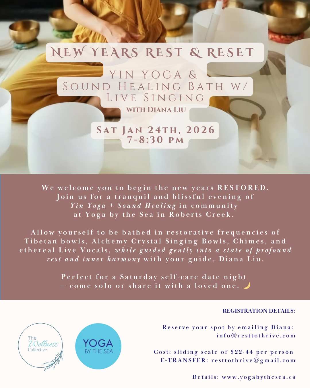 New Years REST & RESET: Yin Yoga + Sound Healing Bath w/ Live Singing ...