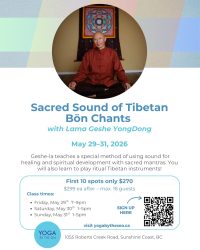 Sacred Sound of Tibetan Bon Chants: Events