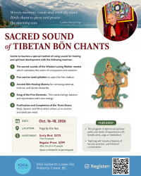 Lama Geshe Sacred Sound of Tibetan Bon Chants 2026: Events
